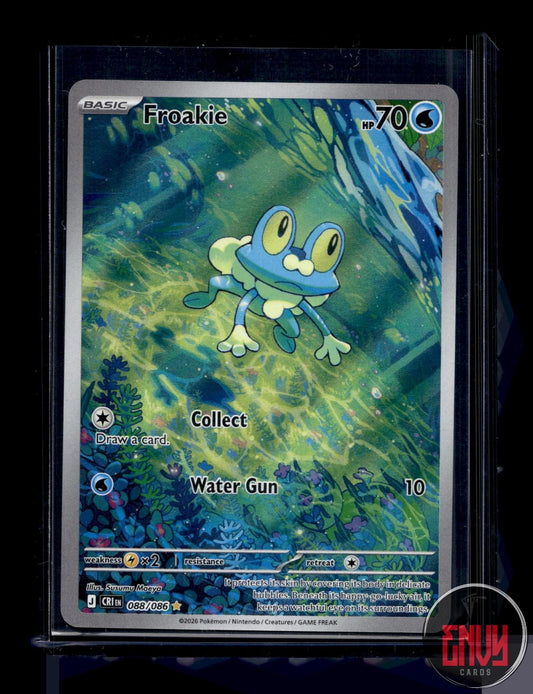 Froakie Near Mint 088/086 Illustration Rare Chaos Rising Pokemon Holo
