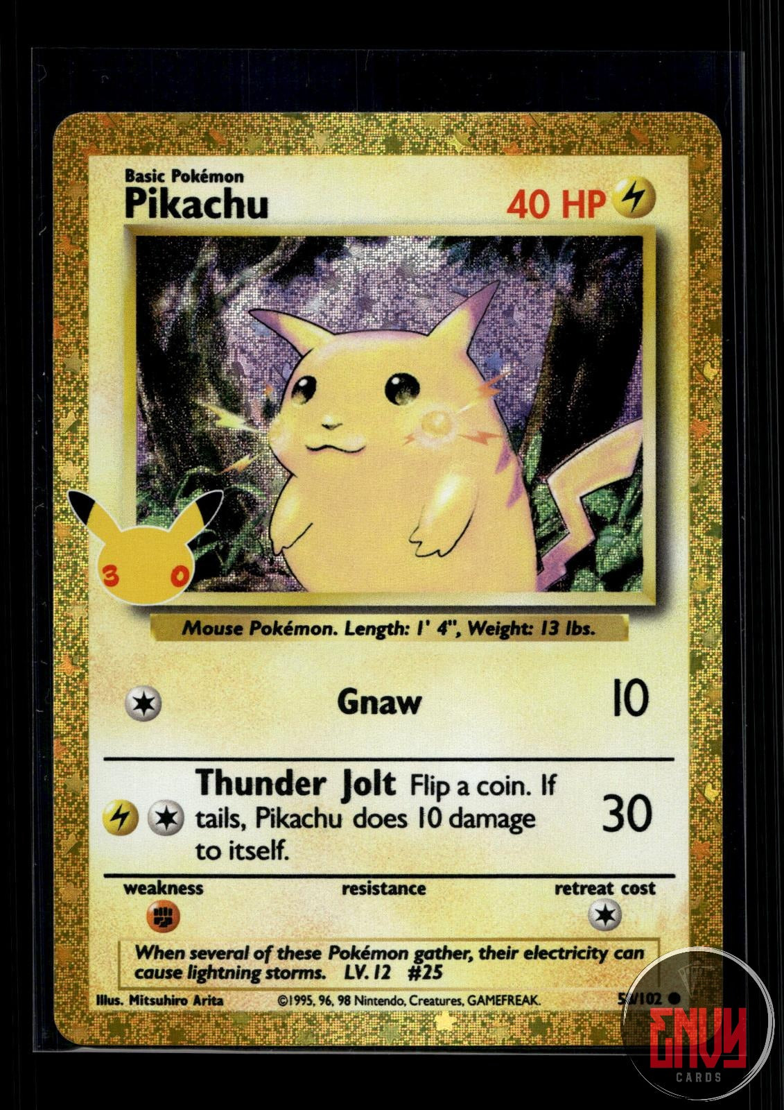 Pikachu NM 58/102 ME: 30th Celebration Classic Collection Pokemon Holo