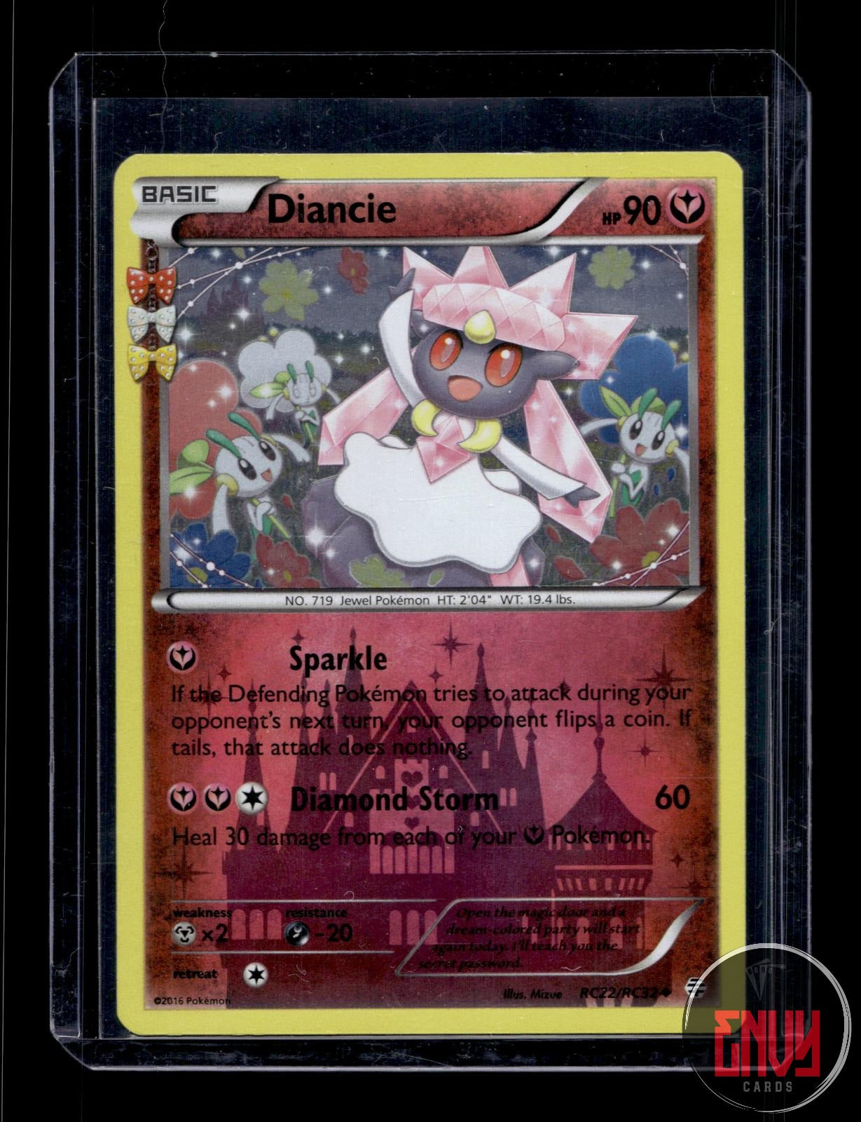 Diancie Lightly Played RC22/RC32 Uncommon Generations Pokemon Holo