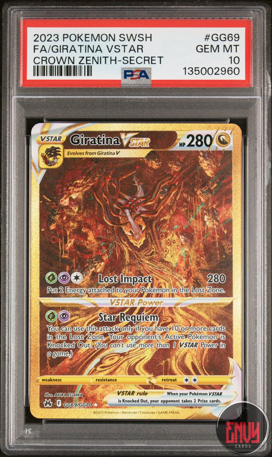 Giratina Vstar Gg69/Gg70 Secret Pokemon PSA 10 Gem Mint