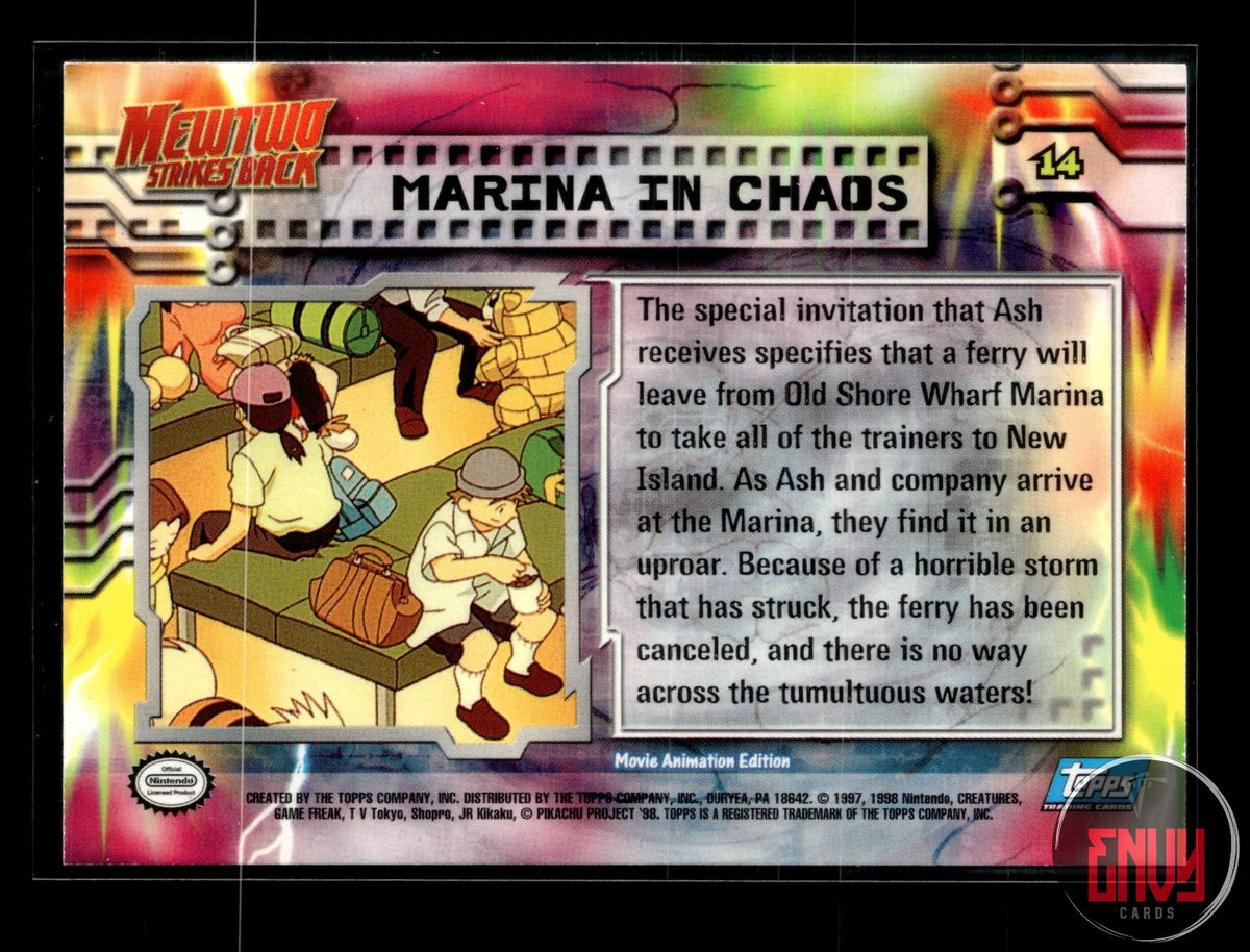 Marina In Chaos LP #14 Topps The First Movie Trading Cards Pokemon FOIL