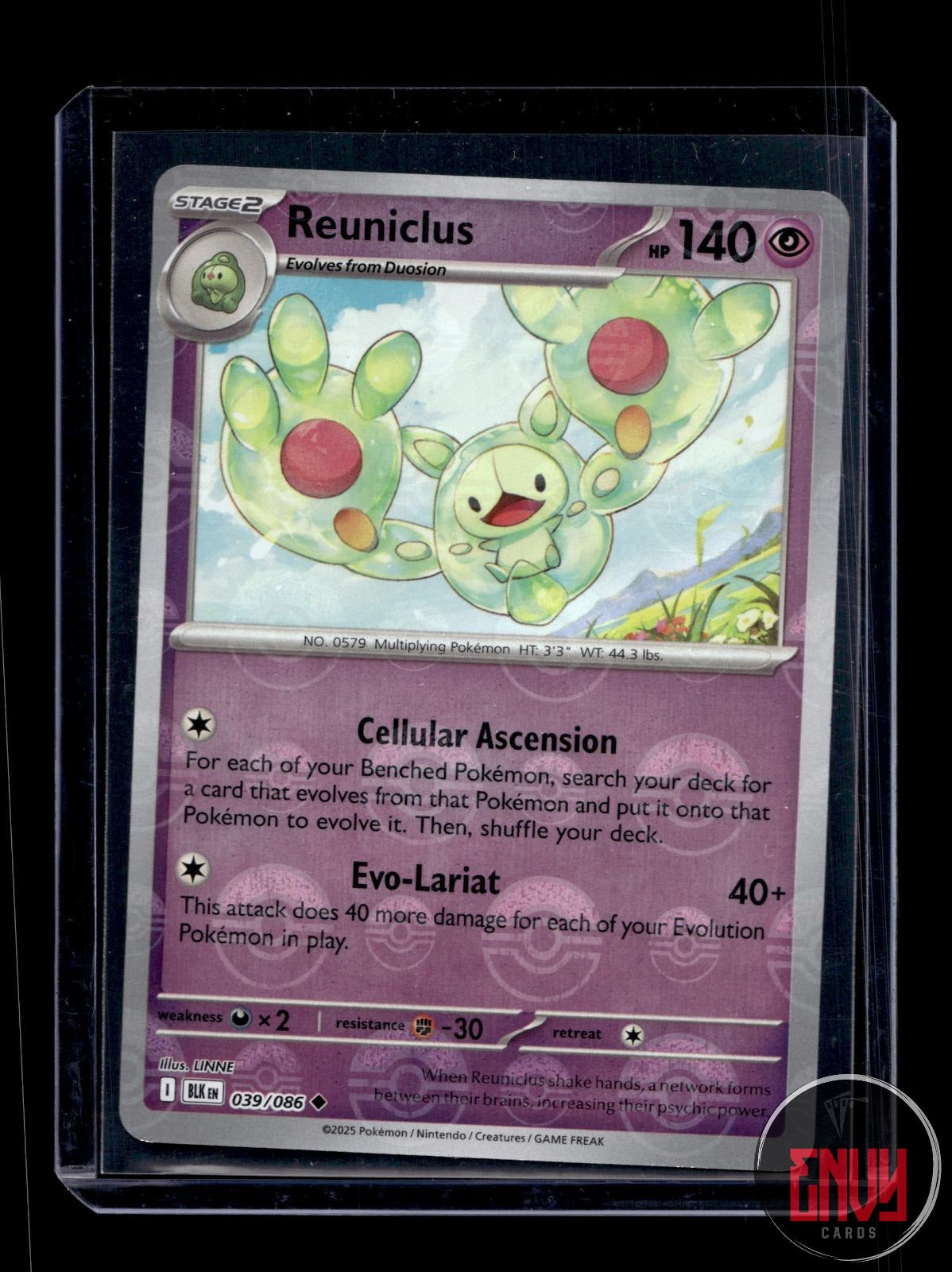 Reuniclus (Poke Ball Pattern) Near Mint 039/086 Uncommon Black Bolt Pokemon