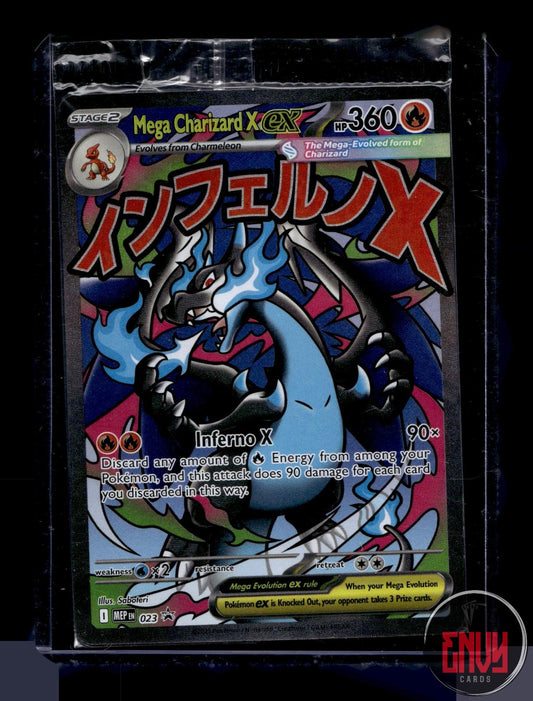Mega Charizard X ex - 023  SEALED NM 023 Promo ME: Mega Evolution Promo Pokemon