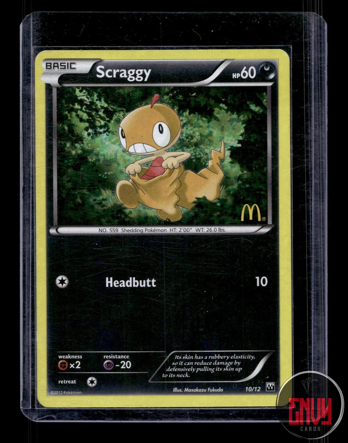 Scraggy DMG 010/012 P McDonald's Promos 2012 Pokemon Holo