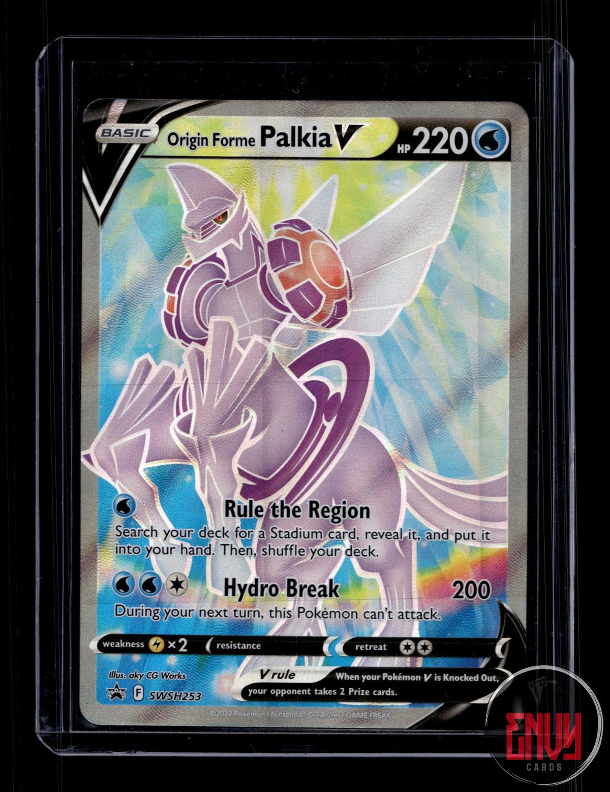 Origin Forme Palkia V Near Mint SWSH253 Promo Sword & Shield Promo Pokemon Holo