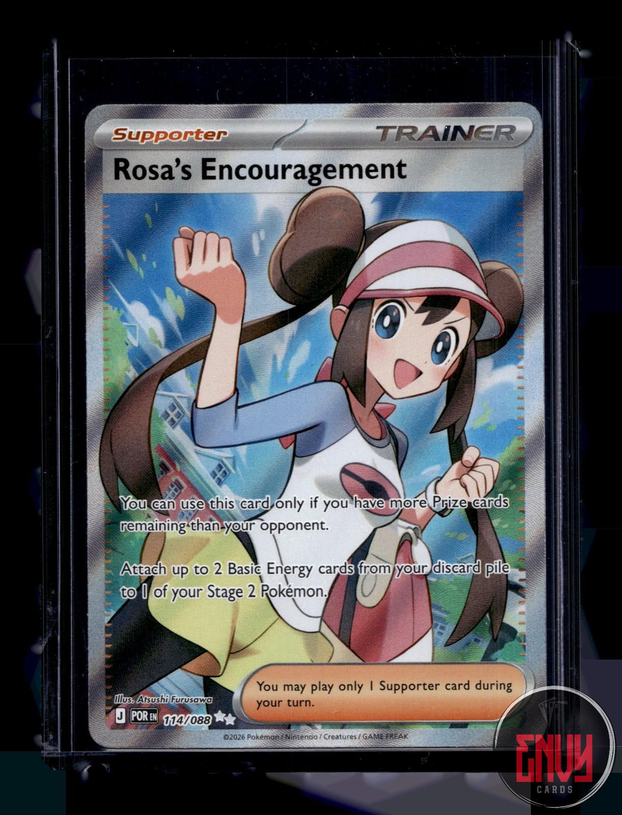 Rosa's Encouragement Near Mint 114/088 Ultra Rare Perfect Order Pokemon Holo