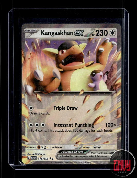 Kangaskhan ex Near Mint 115/165 Double Rare 151 Pokemon