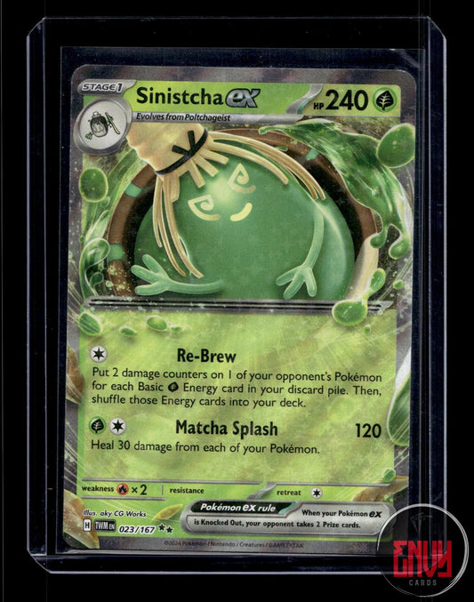 Sinistcha ex Near Mint 023/167 Double Rare Twilight Masquerade Pokemon