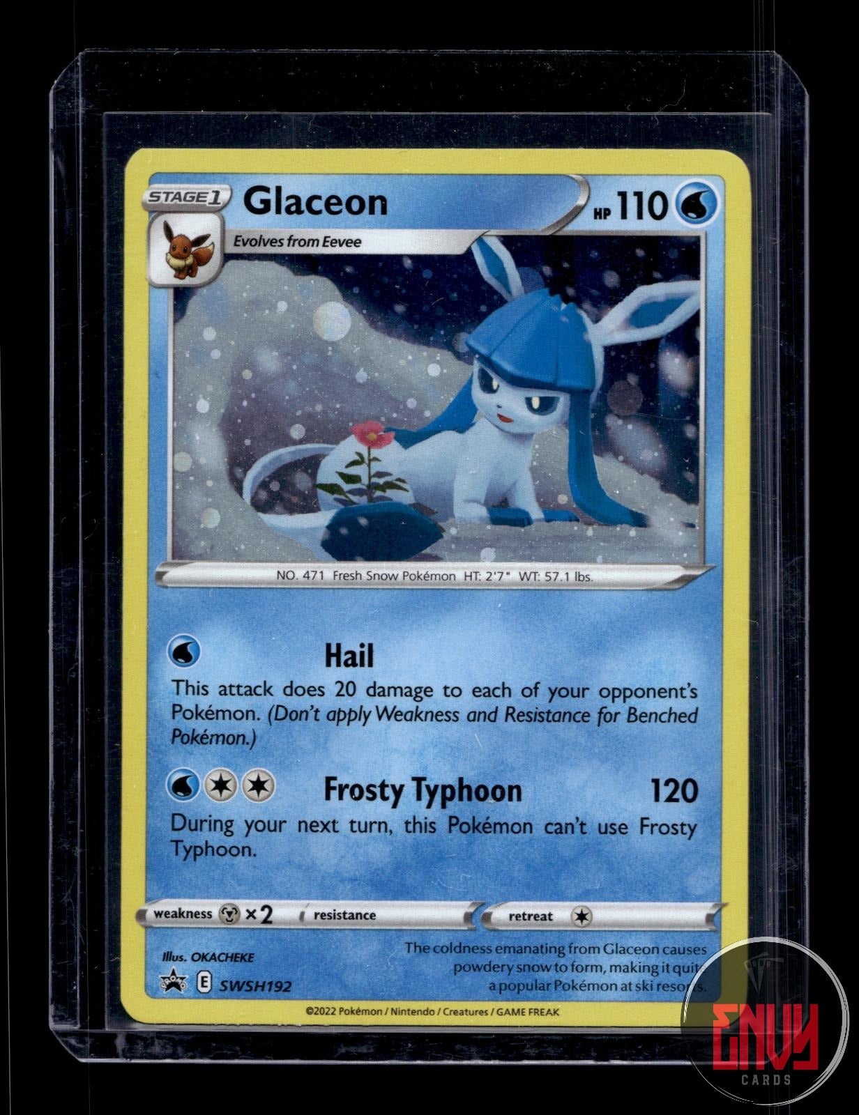 Glaceon Near Mint SWSH192 Promo Sword & Shield Promo Pokemon