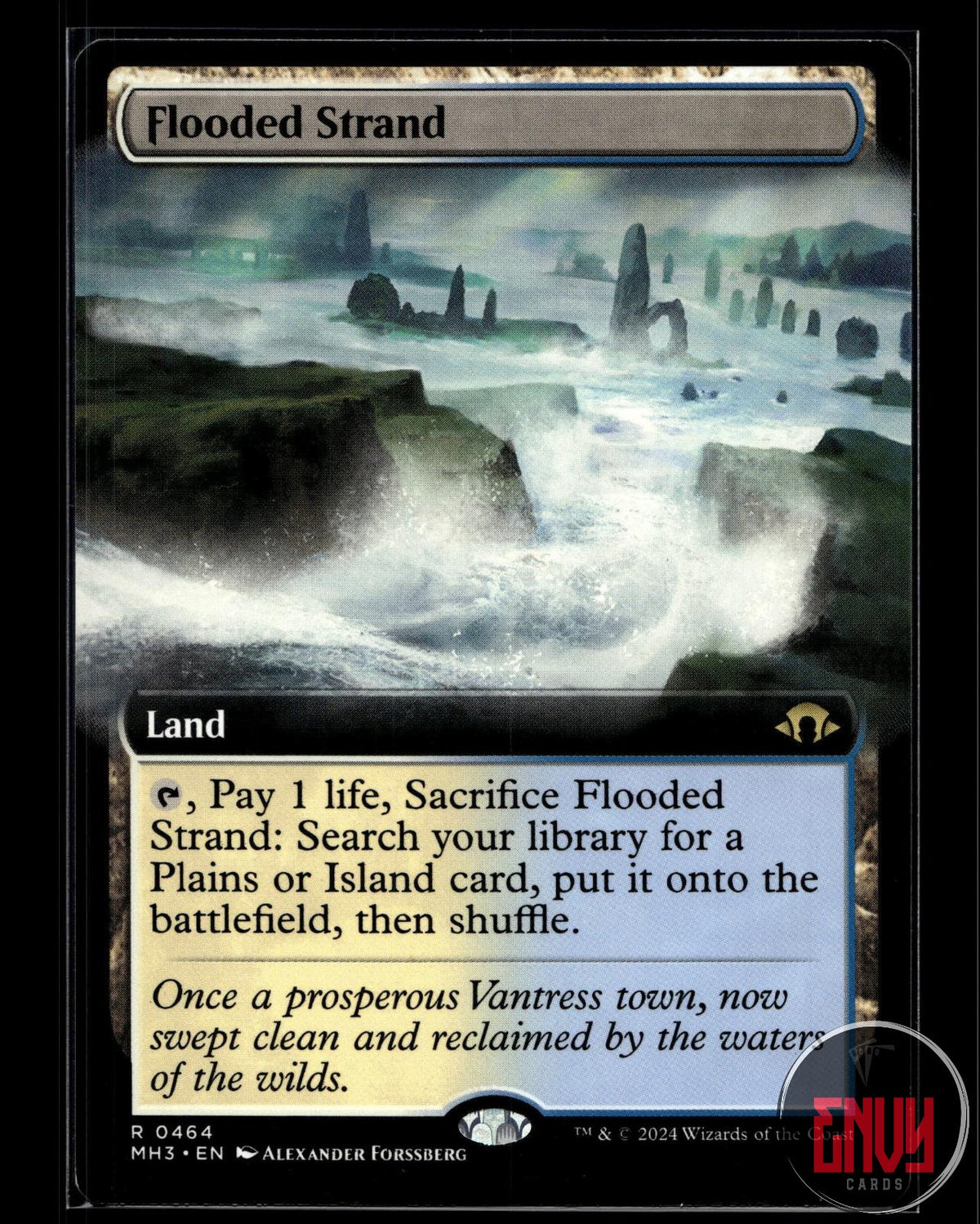 Flooded Strand (Extended Art) Near Mint 464 Rare Modern Horizons 3