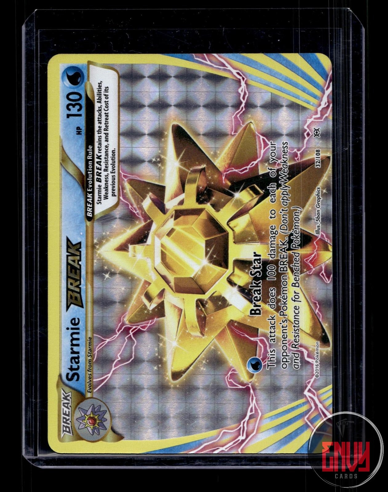 Starmie BREAK Near Mint 32/108 BREAK Rare Evolutions Pokemon Holo