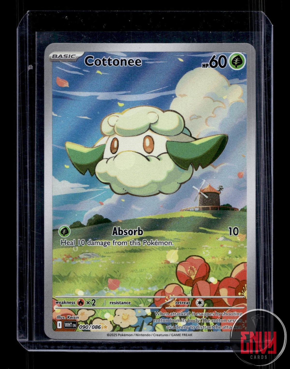Cottonee NM 090/086 IR White Flare Pokemon Holo