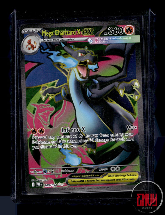 Mega Charizard X ex Near Mint 109/094 Ultra Rare Phantasmal Flames Pokemon