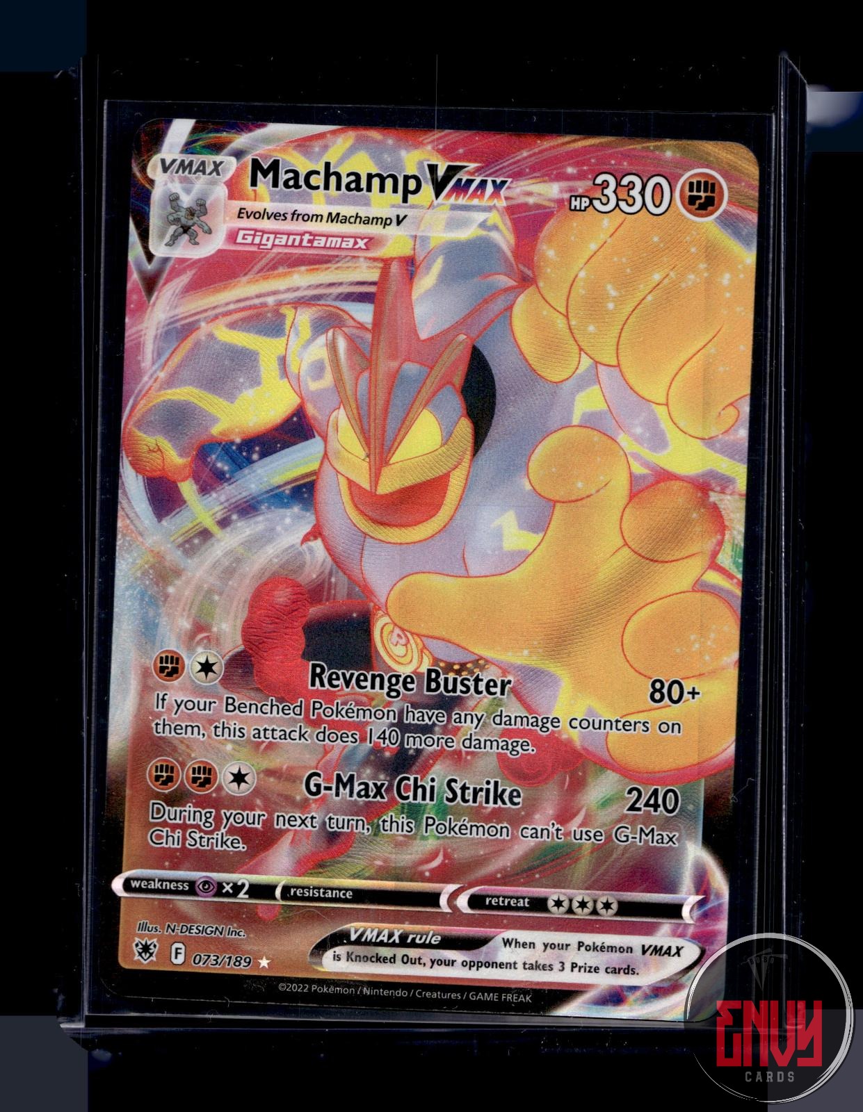 Machamp VMAX Near Mint 073/189 VMAX Rare Astral Radiance Pokemon