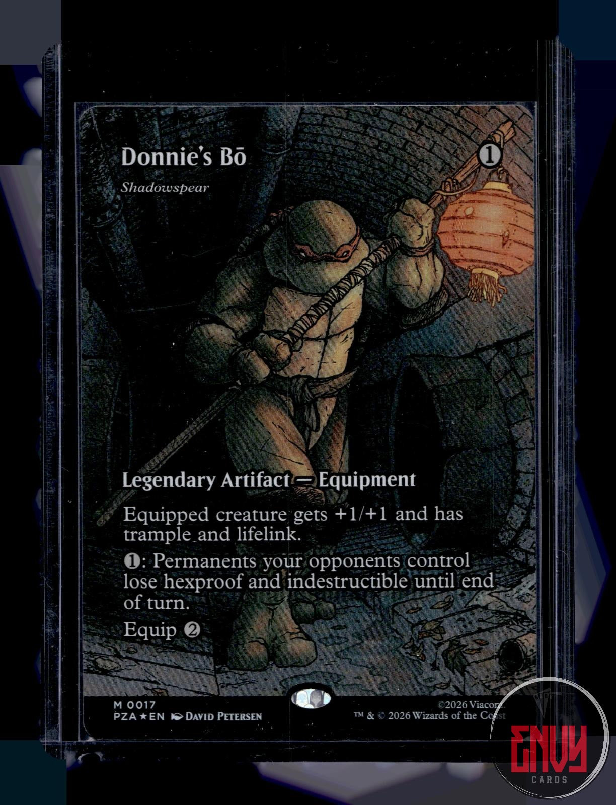 Donnie's Bo - Shadowspear (Borderless) NM 17 Teenage Mutant Ninja Turtles Foil
