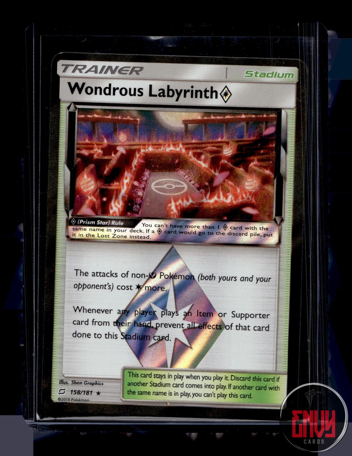 Wondrous Labyrinth ◇ Near Mint 158/181 Prism Star Rare Team Up Pokemon Holo
