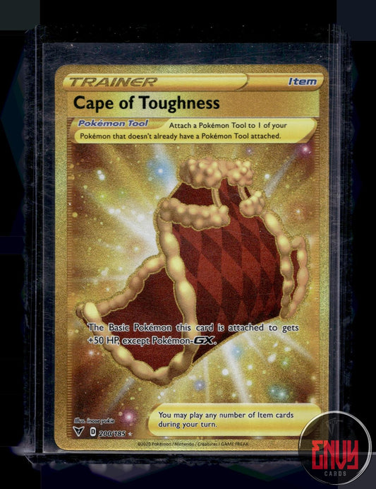 Cape of Toughness Near Mint 200/185 Secret Rare Vivid Voltage Pokemon Holo