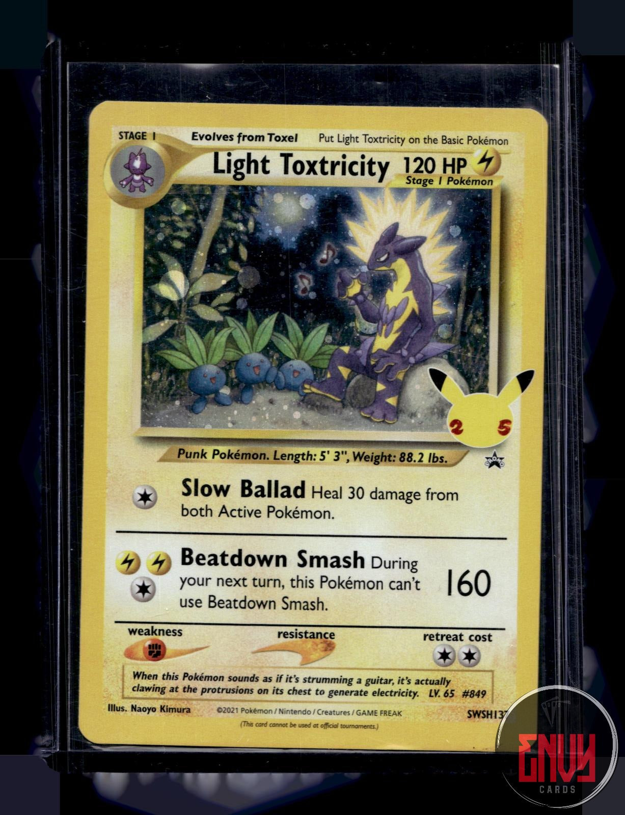 Light Toxtricity MP SWSH137 Promo Sword & Shield Promo Pokemon Holo
