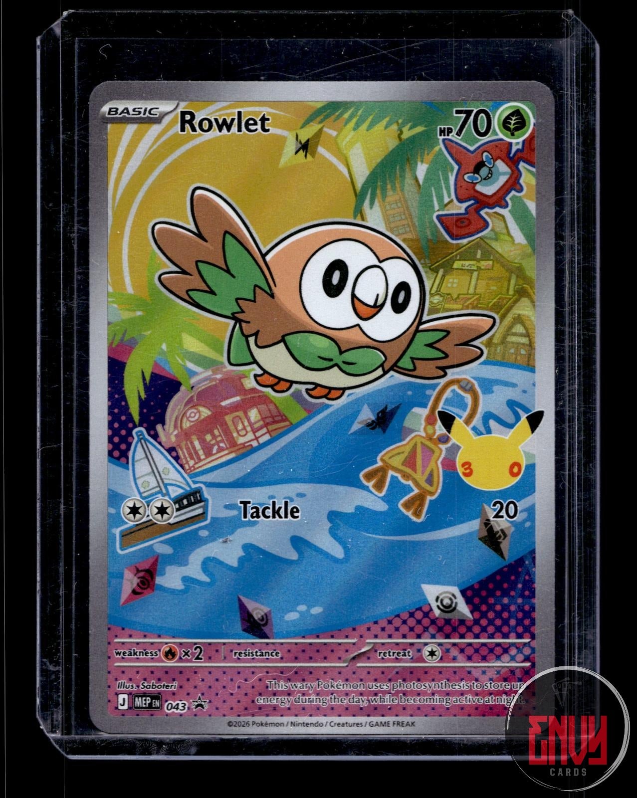 Rowlet Near Mint 043 Promo ME: Mega Evolution Promo Pokemon