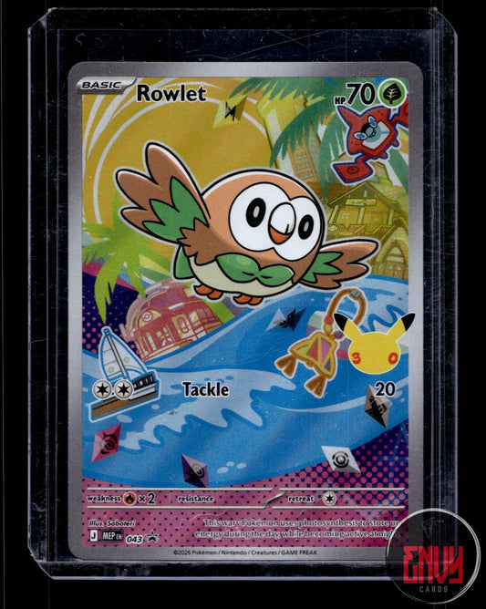 Rowlet Near Mint 043 Promo ME: Mega Evolution Promo Pokemon