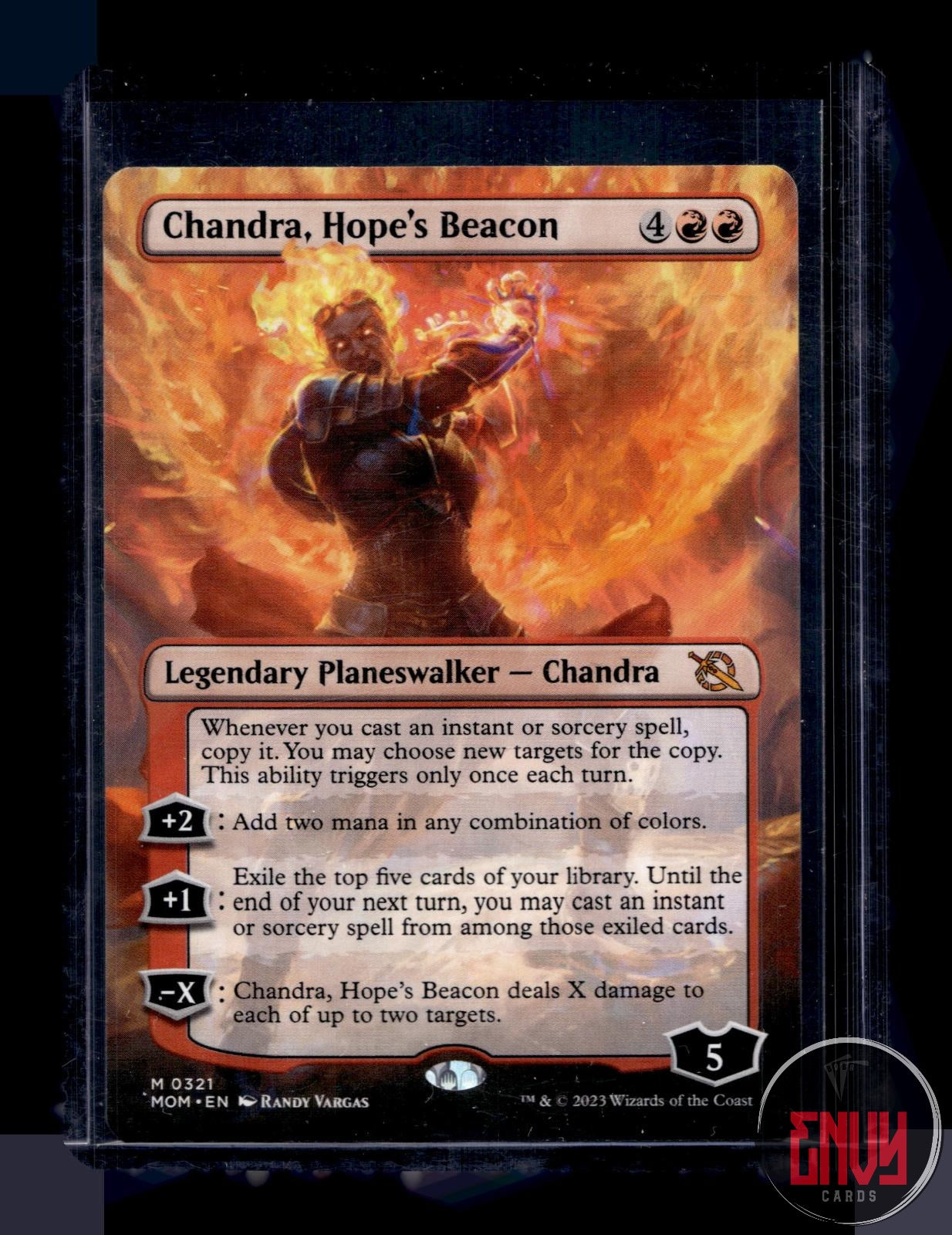 Chandra, Hope's Beacon (Borderless) NM 321 MOM Magic: The Gathering