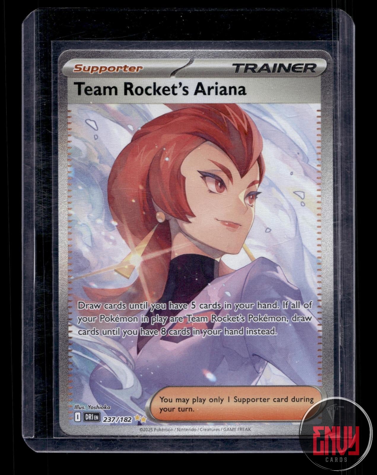 Team Rocket's Ariana LP 237/182 Destined Rivals Pokemon Holo
