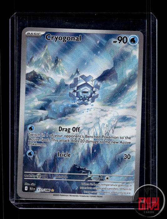 Cryogonal Near Mint 111/086 Illustration Rare Black Bolt Pokemon