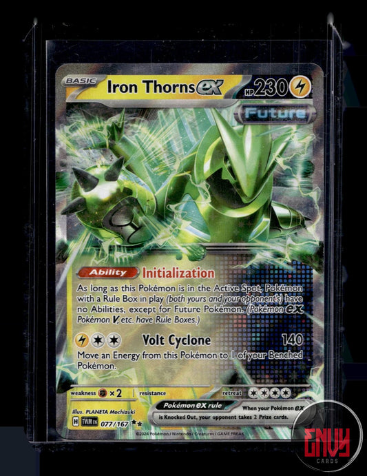 Iron Thorns ex Near Mint 077/167 Double Rare Twilight Masquerade Pokemon Holo