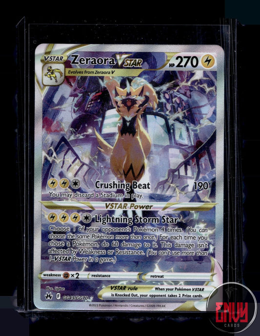Zeraora VSTAR NM GG43/GG70 VSTAR Rare Crown Zenith Galarian Gallery Pokemon Holo