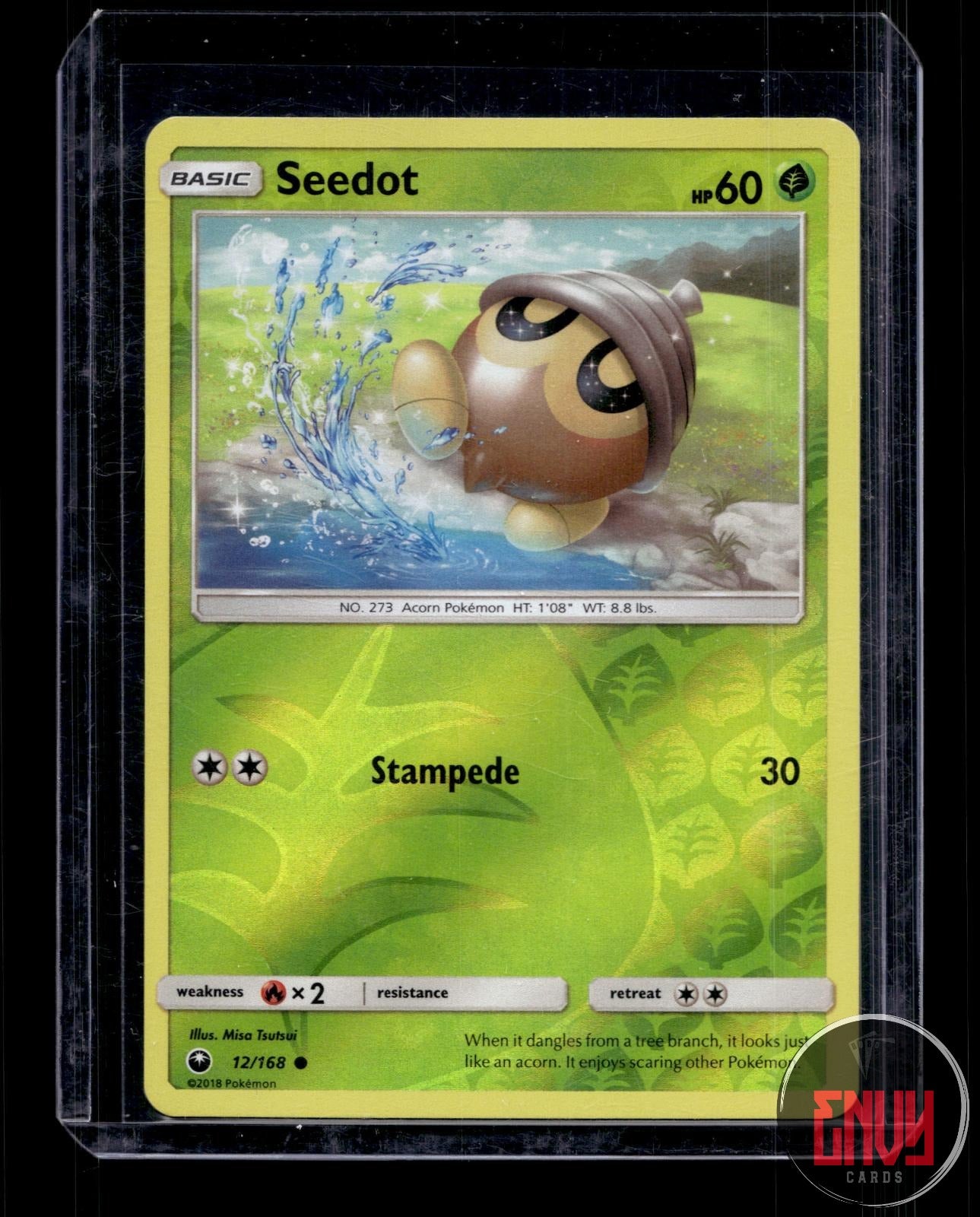 Seedot Lightly Played 12/168 Common Celestial Storm Pokemon Reverse Holo