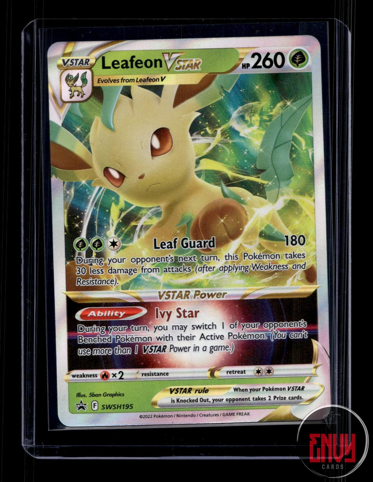 Leafeon VSTAR Near Mint SWSH195 Promo Sword & Shield Promo Pokemon Holo