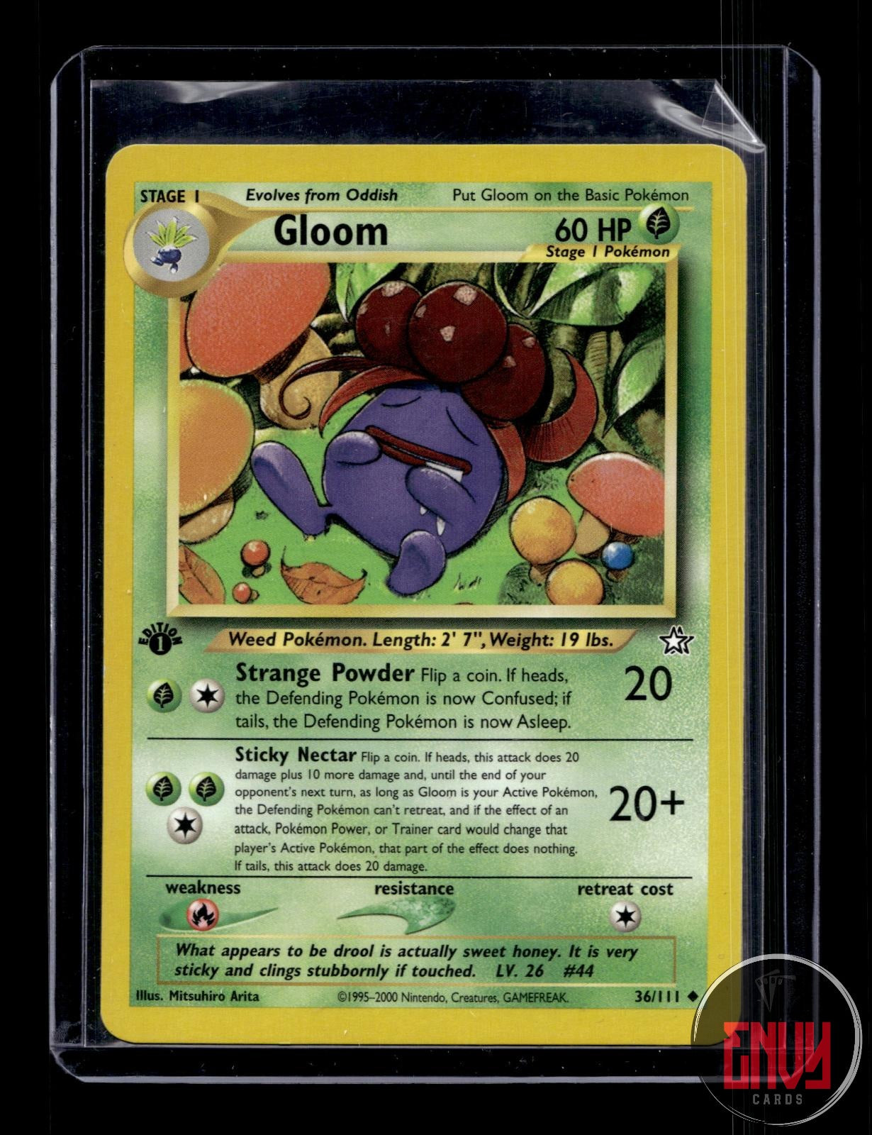 Gloom Lightly Played 36/111 Uncommon Neo Genesis Pokemon 1st Edition