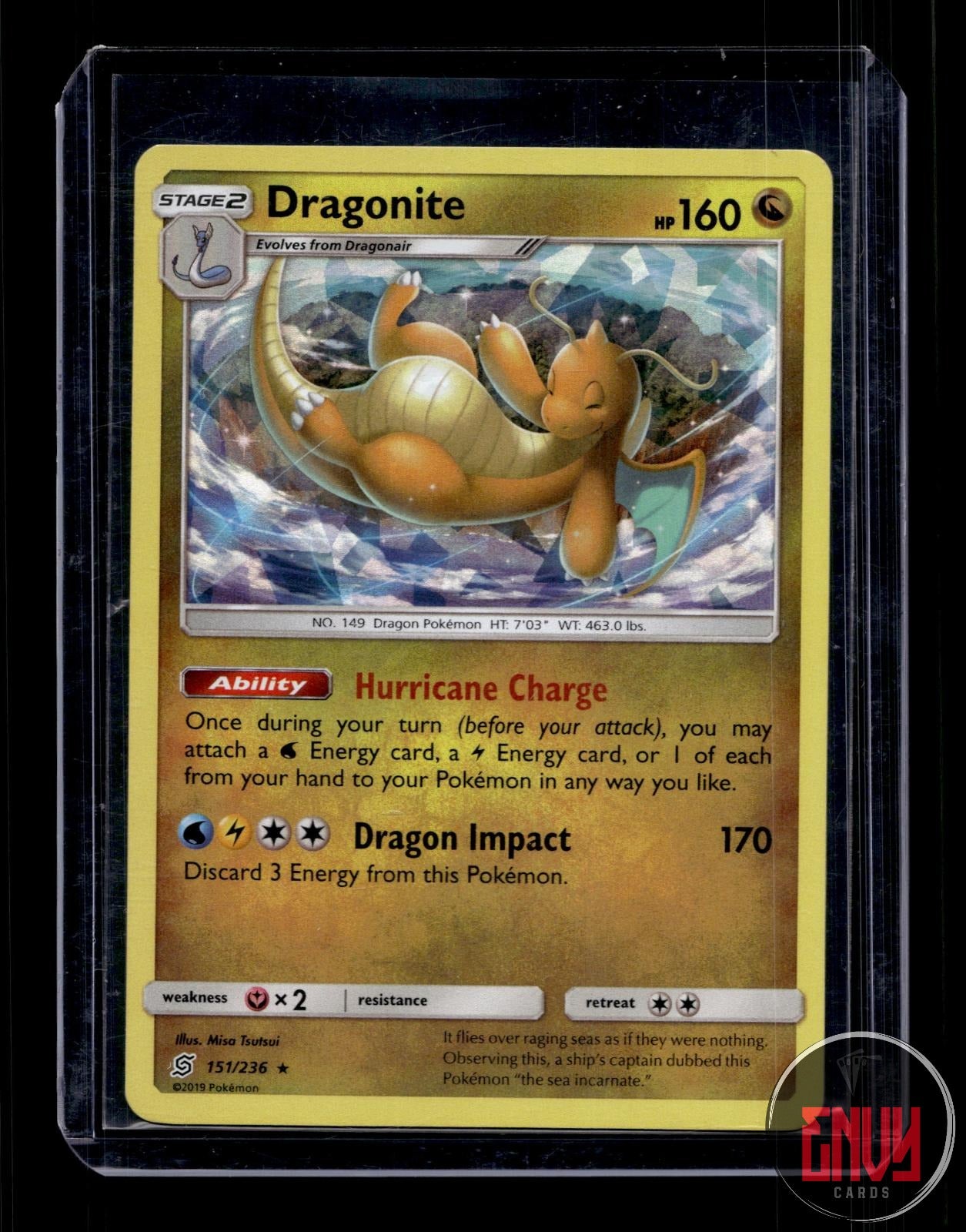 Dragonite (Cracked Ice Holo) Near Mint 151/236 Holo Rare Deck Exclusives Pokemon