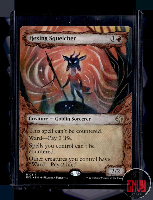 Hexing Squelcher (Showcase) NM 317 Rare Lorwyn Eclipsed Magic: The Gathering