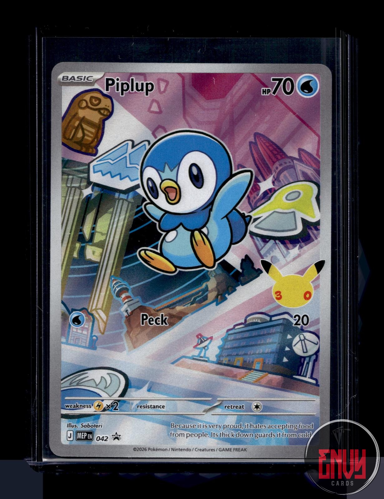 Piplup Near Mint 042 Promo ME: Mega Evolution Promo Pokemon Holo