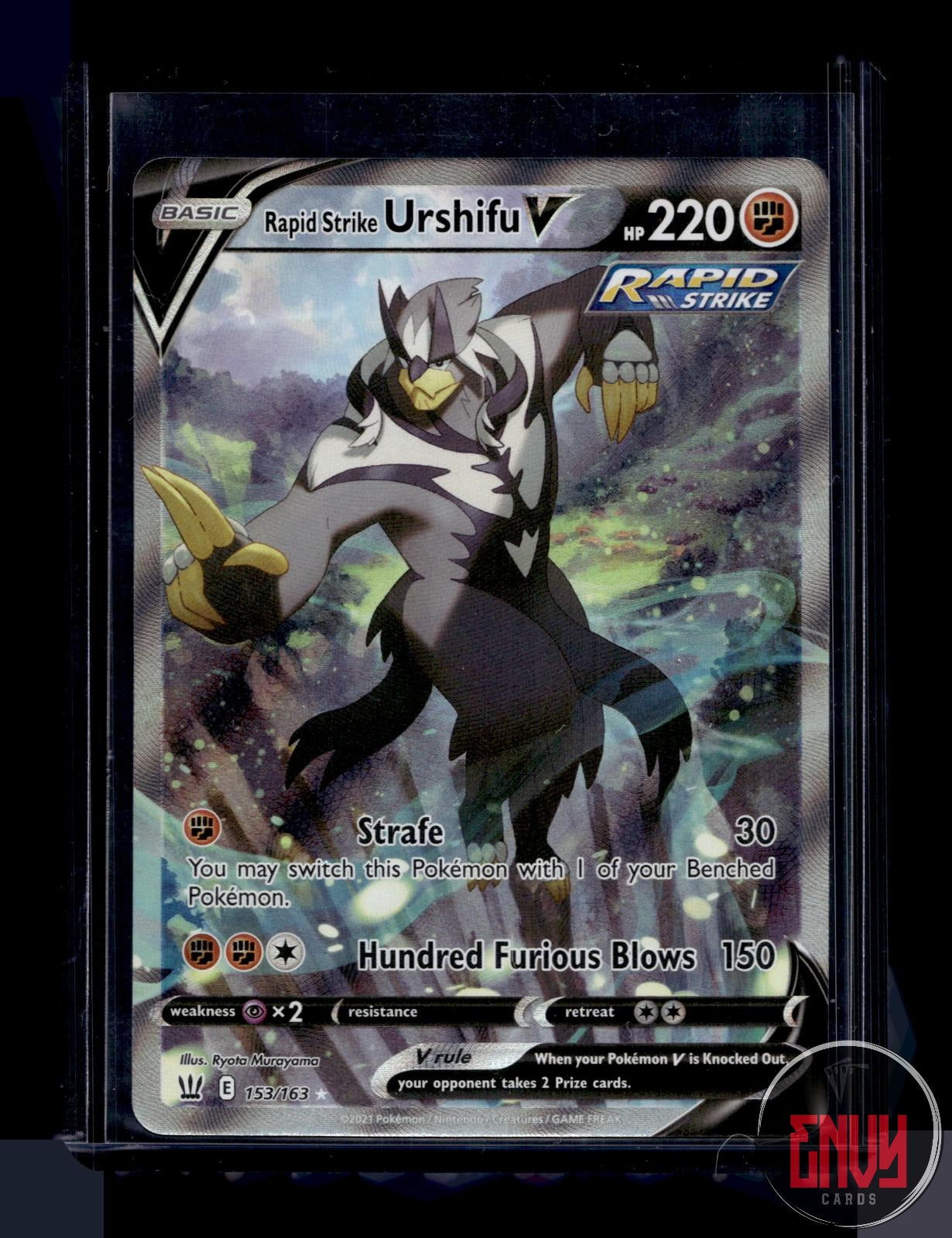 Rapid Strike Urshifu V LP 153/163 Ultra Rare Battle Styles Pokemon Holo