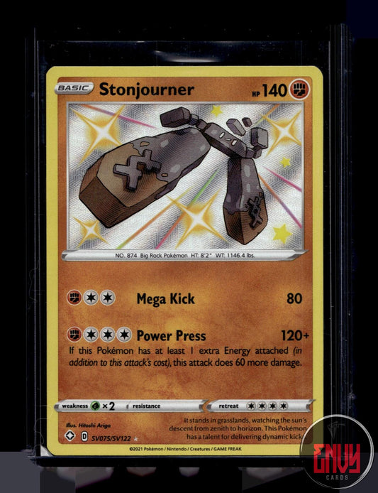 Stonjourner NM SV075/SV122 Shiny Rare Shining Fates Shiny Vault Pokemon Holo