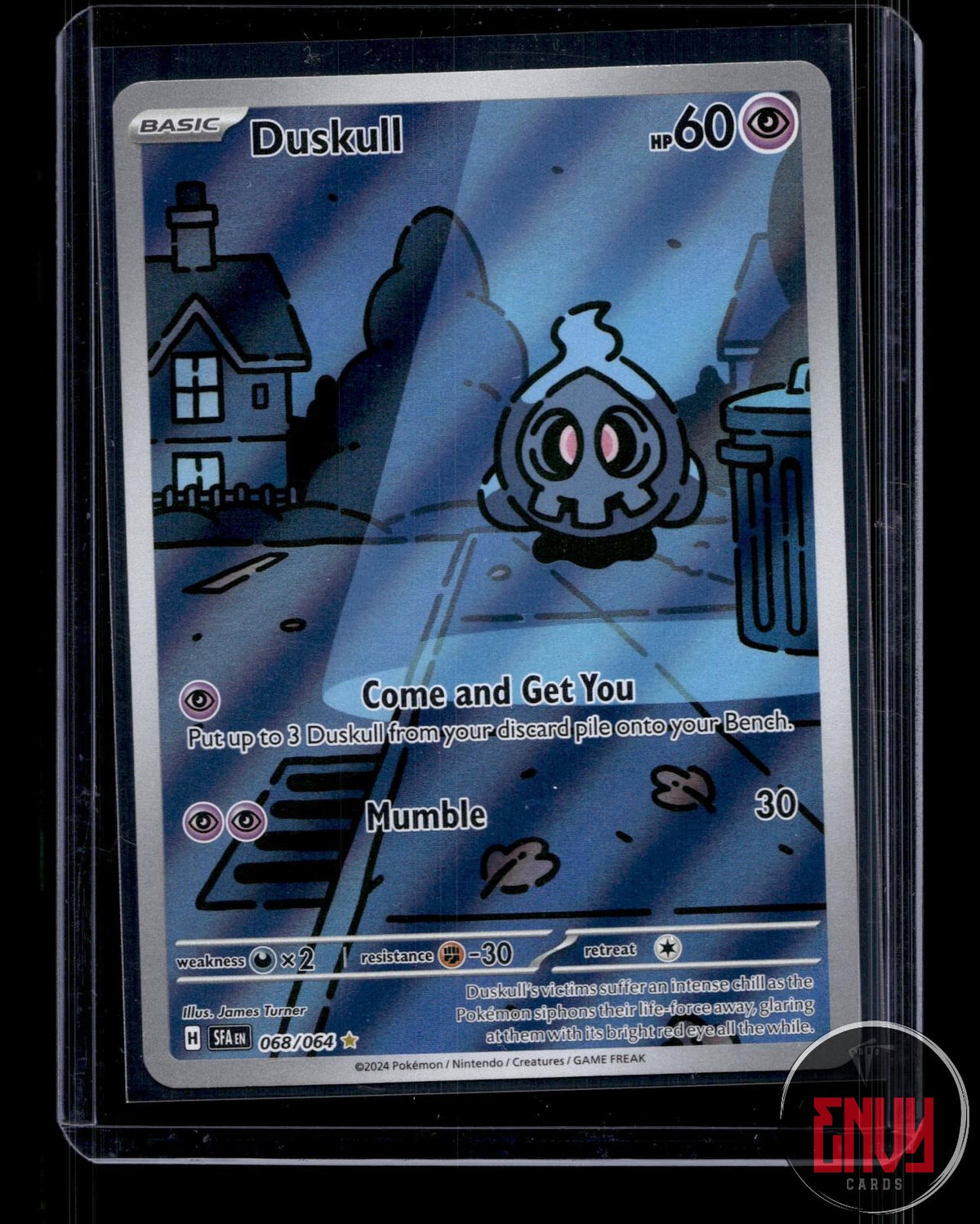 Duskull NM 068/064 IR Shrouded Fable Pokemon Holo