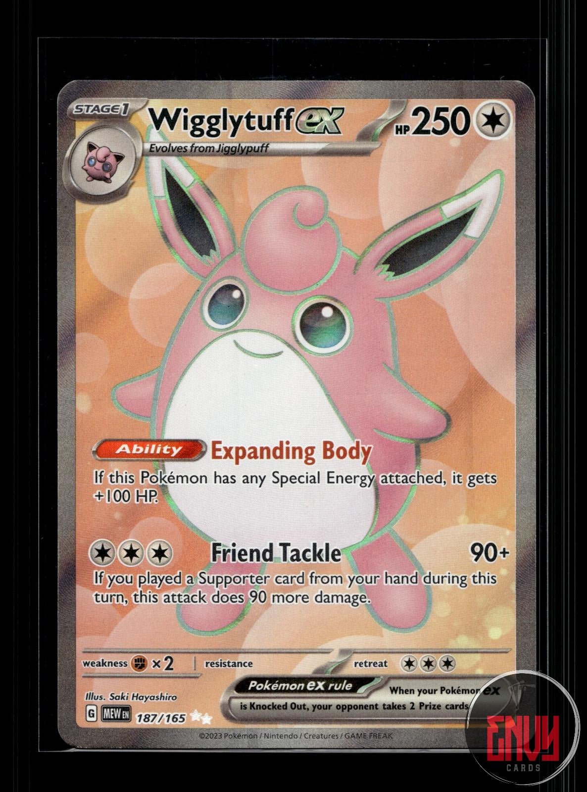 Wigglytuff ex LP 187/165 UR 151 Pokemon Holo