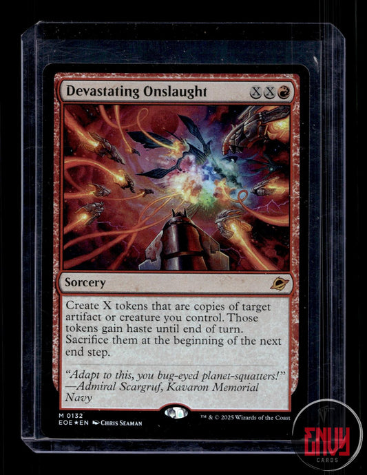 Devastating Onslaught NM 132 Mythic Edge of Eternities Magic: The Gathering Foil