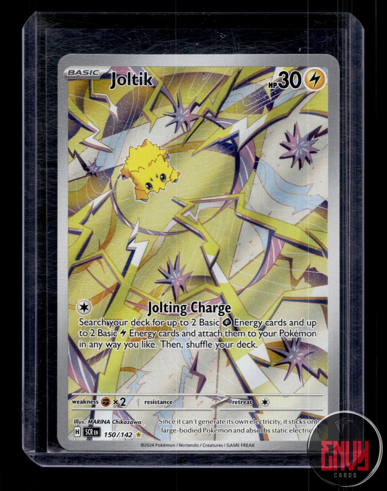 Joltik Near Mint 150/142 Illustration Rare Stellar Crown Pokemon Holo