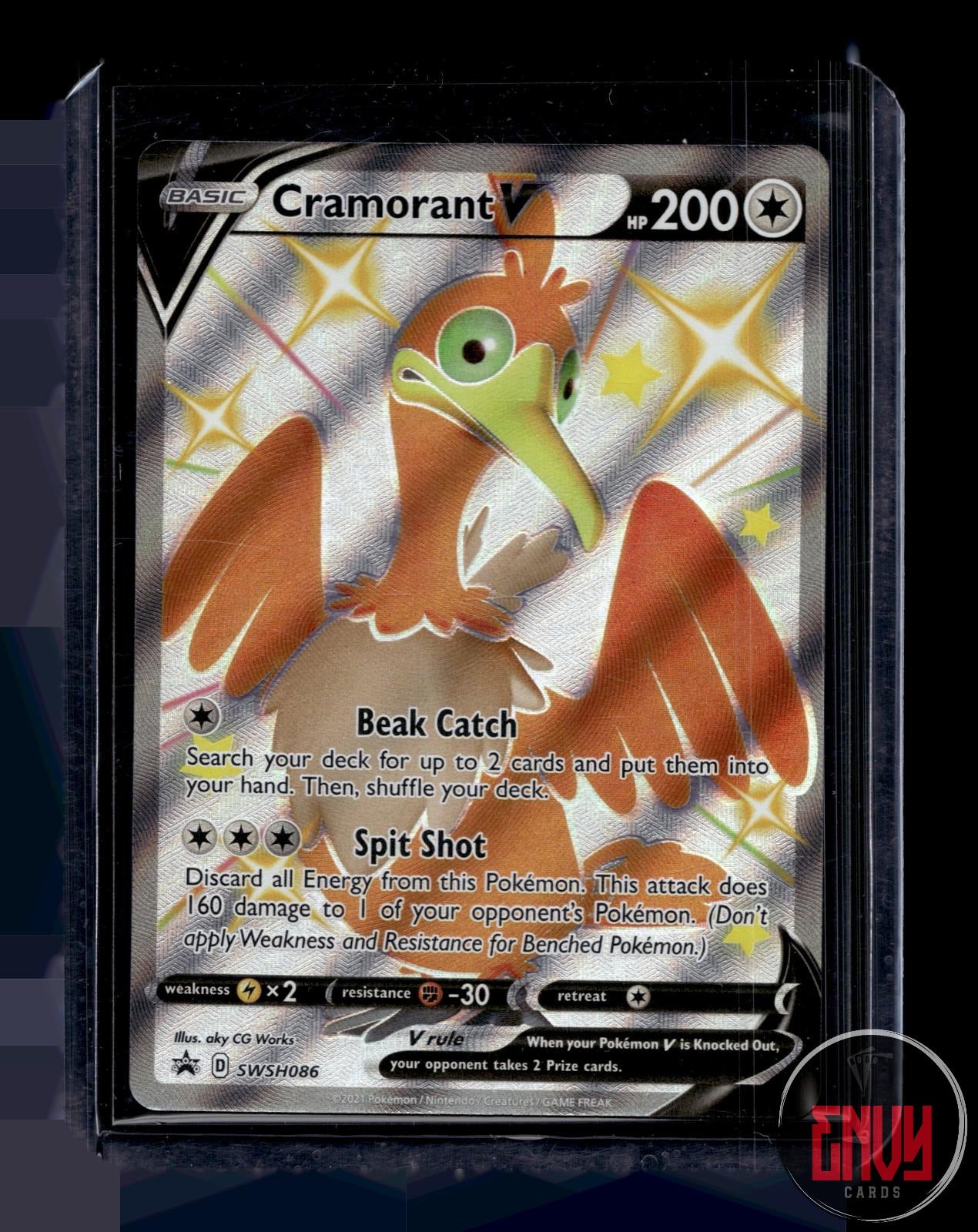 Cramorant V Near Mint SWSH086 Promo Sword & Shield Promo Pokemon Holo
