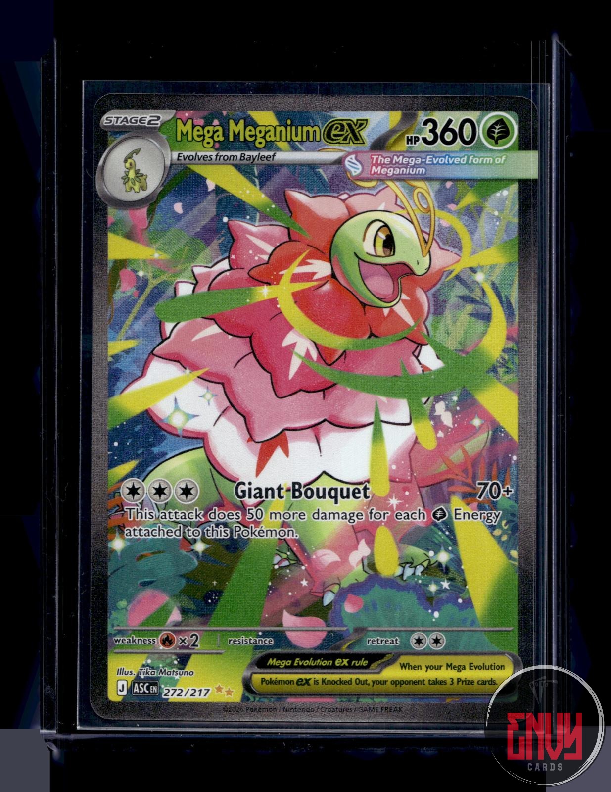 Mega Meganium ex NM 272/217 Ascended Heroes Pokemon Holo