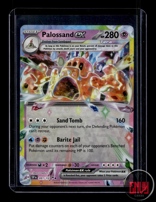 Palossand ex Near Mint 091/191 Double Rare Surging Sparks Pokemon