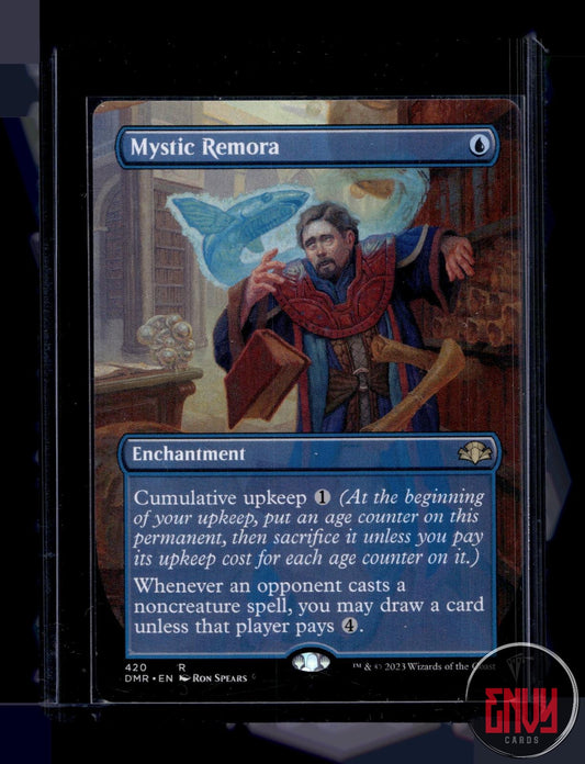 Mystic Remora (Borderless) NM 420 Rare Dominaria Remastered Magic: The Gathering
