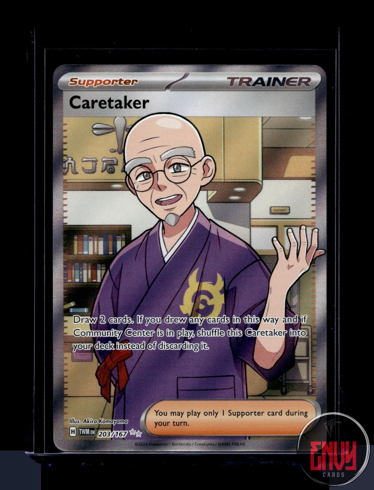 Caretaker Near Mint 203/167 Ultra Rare Twilight Masquerade Pokemon