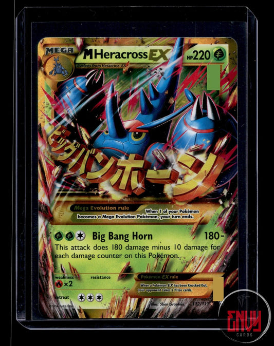 M Heracross EX Lightly Played 112/111 Secret Rare Furious Fists Pokemon