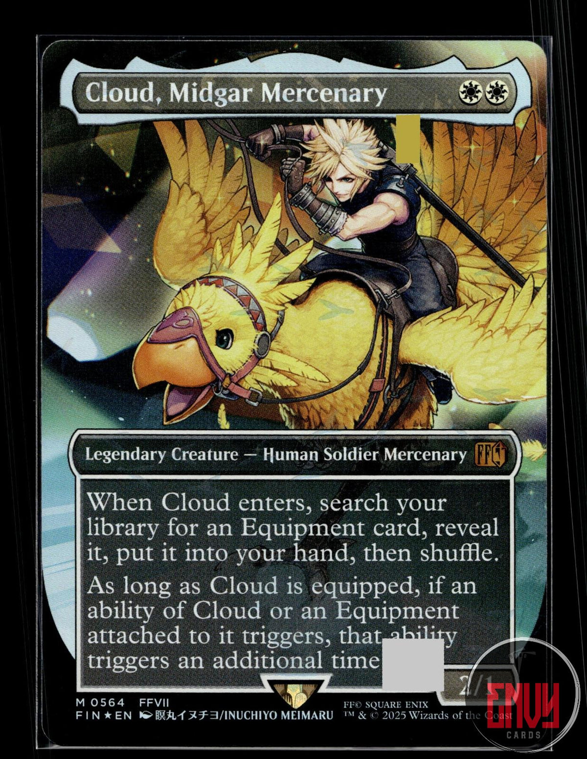 Cloud, Midgar Mercenary (Borderless) (Chocobo Track Foil) NM 564 FINAL FANTASY