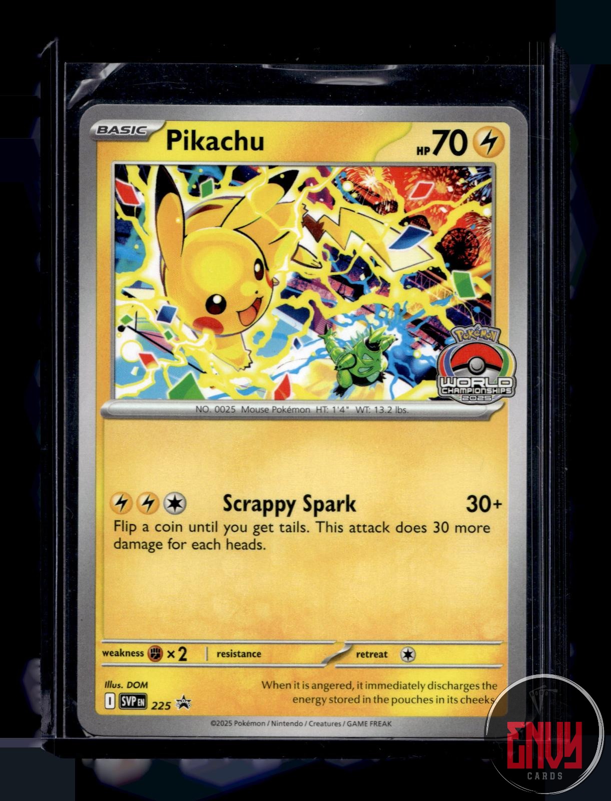 Pikachu (World Championship 2025) NM 225 Promo Scarlet & Violet Promo Pokemon