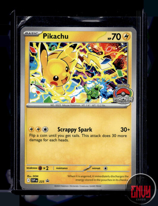 Pikachu (World Championship 2025) NM 225 Promo Scarlet & Violet Promo Pokemon